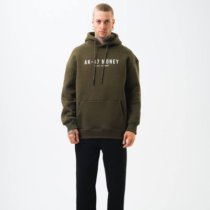 Oversize 'Money Power' Graphic Hoodie – Heavyweight Streetwear Sweatshirt