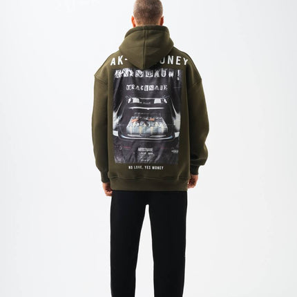 Oversize 'Money Power' Graphic Hoodie – Heavyweight Streetwear Sweatshirt