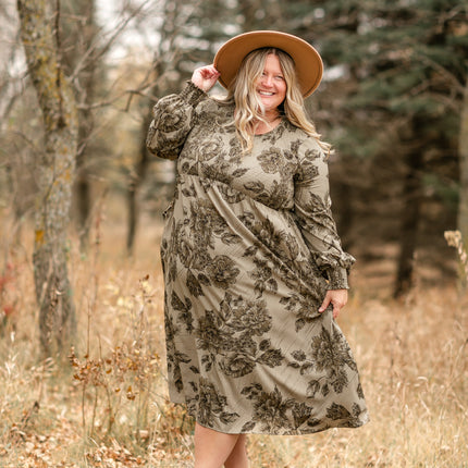 Aleeyah Smocked Midi Dress - FINAL SALE