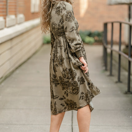 Aleeyah Smocked Midi Dress - FINAL SALE