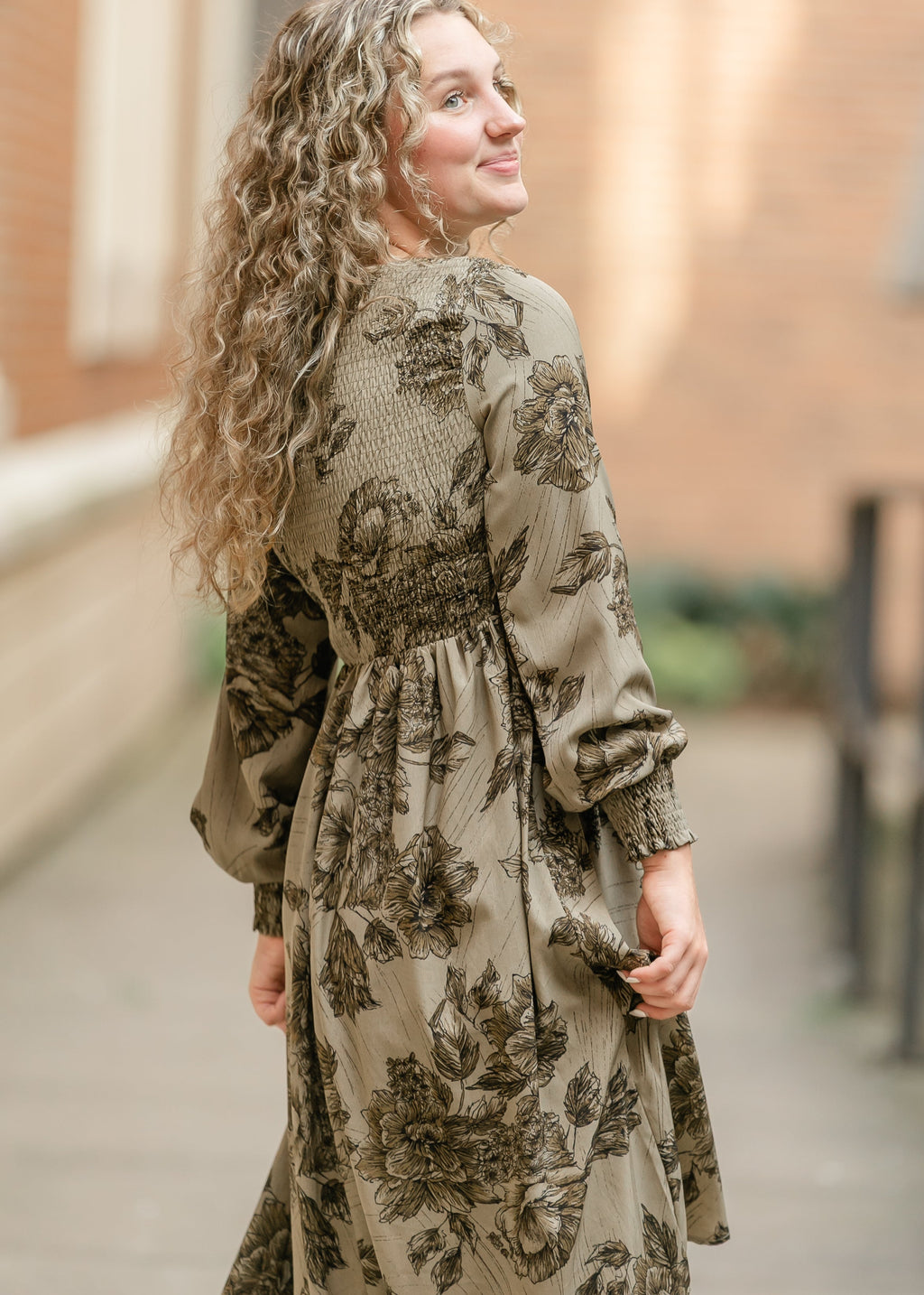 Aleeyah Smocked Midi Dress - FINAL SALE