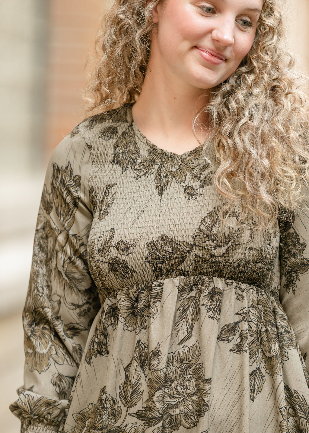 Aleeyah Smocked Midi Dress - FINAL SALE