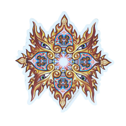 Alex Grey Buddha Embryo Sticker
