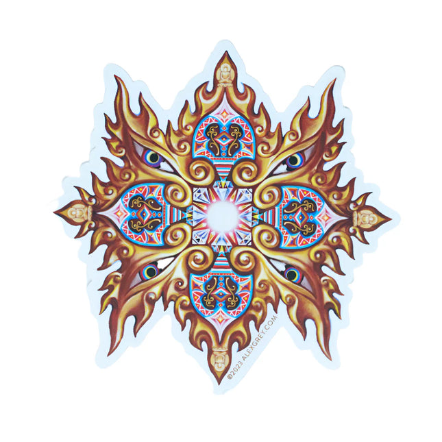 Alex Grey Buddha Embryo Sticker