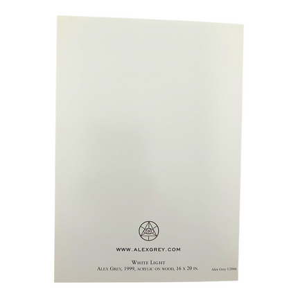 Alex Grey White Light Notecard