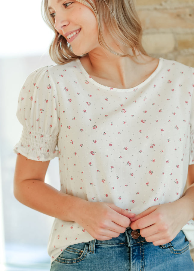 Alisa Short Ruffle Sleeve Top - FINAL SALE