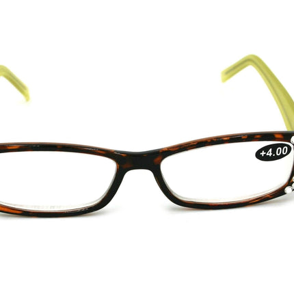 All Favorite, (Bling) Reading Glasses Women Adorned W (Clear)   (Tortoise Brown, Green) Frame +4 +4.5 +5 +6 NY Fifth Avenue.