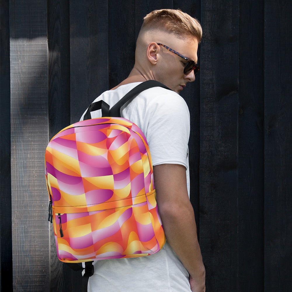 Playful Abstract EDM Festival Backpack