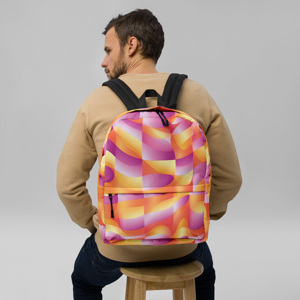Playful Abstract EDM Festival Backpack