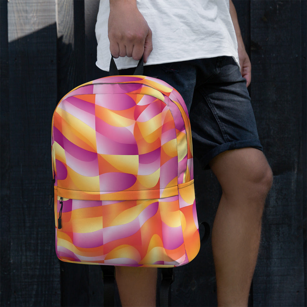 Playful Abstract EDM Festival Backpack