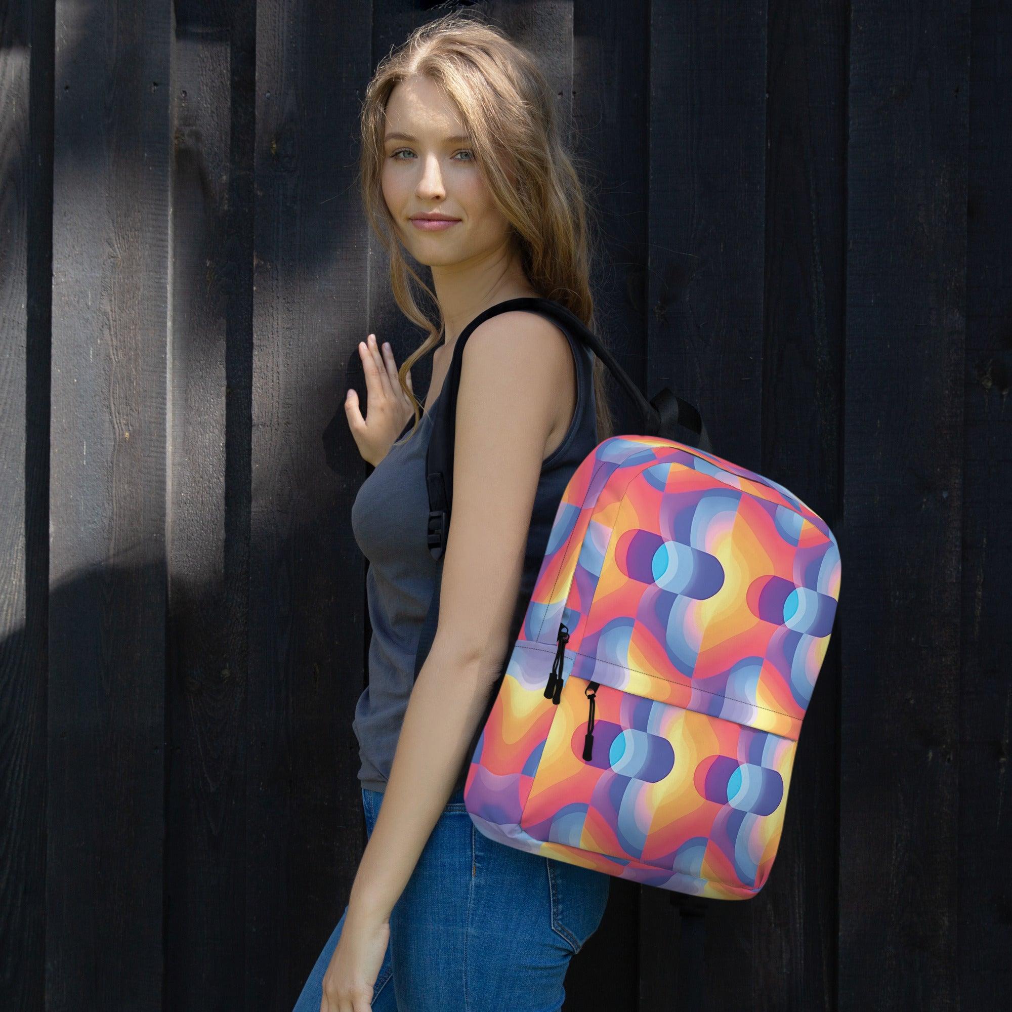 Abstract Music Festival Backpack for Raves and EDM Lovers