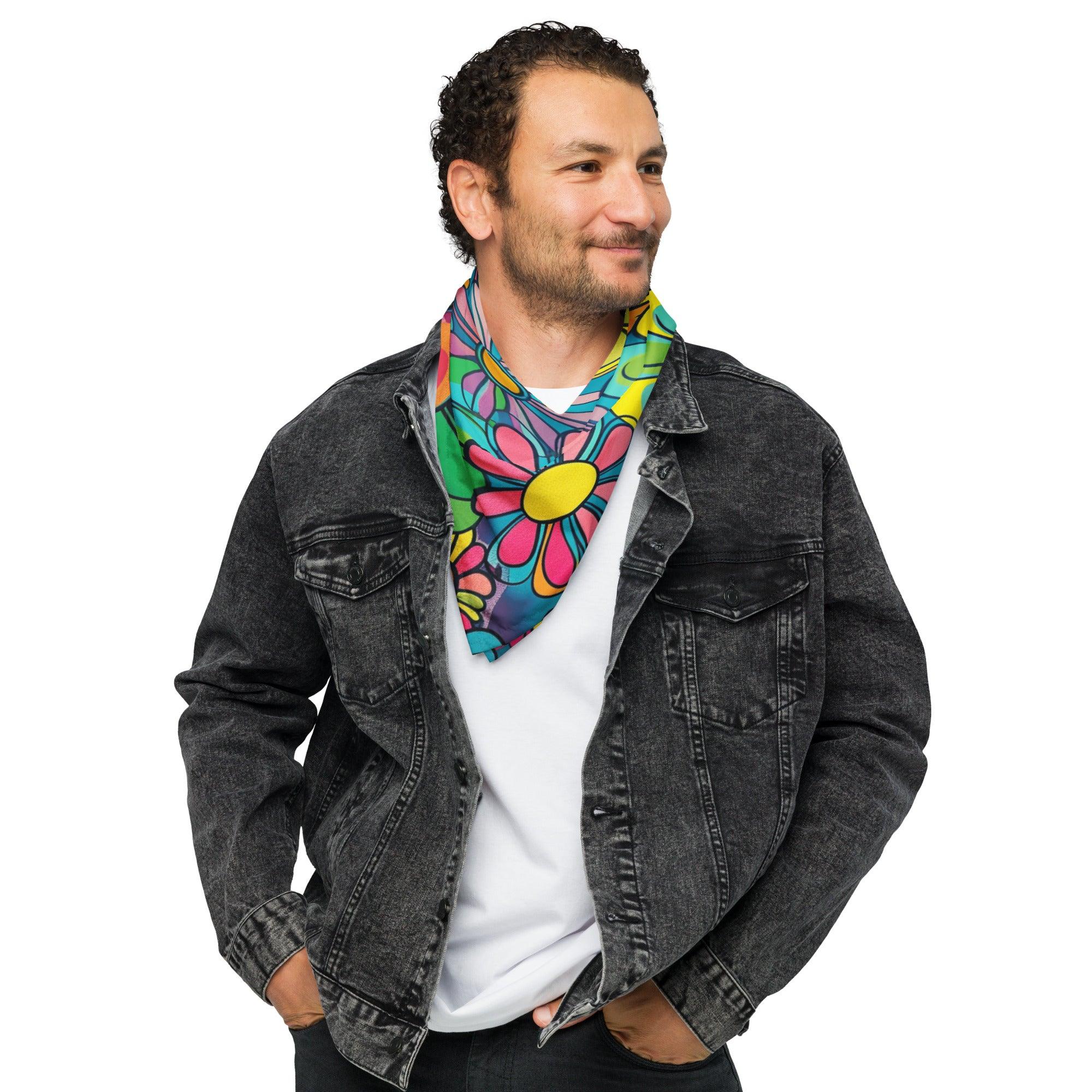 Playful Hippie Bandana for Festivals & Raves