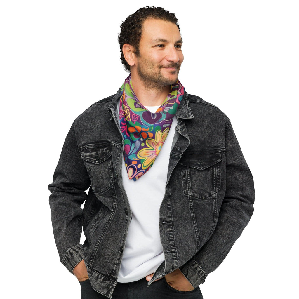 Vibrant Hippie Festival Bandana - Stand Out in Style