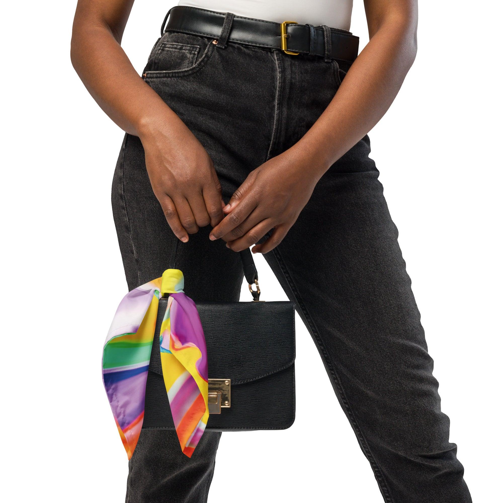 Vibrant Rave-Ready Alcohol Ink Bandana