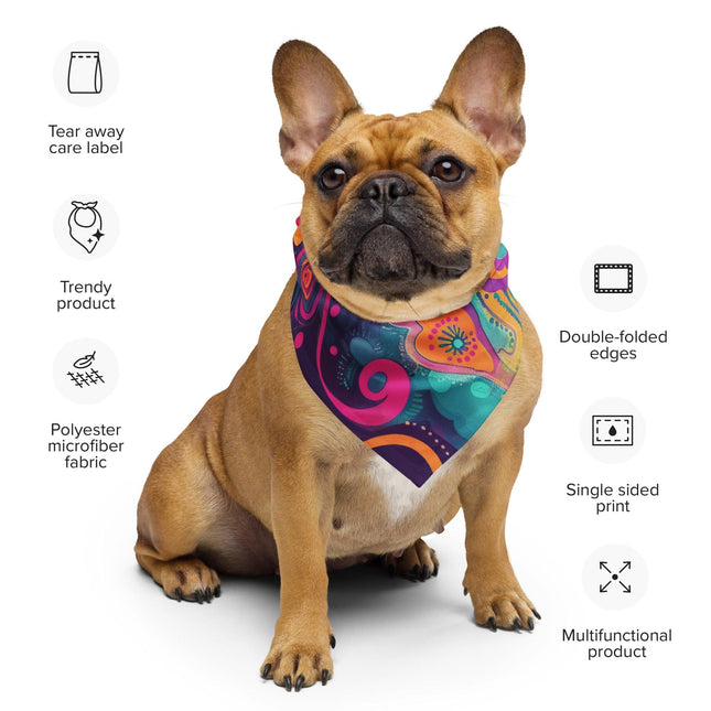 Vibrant Hippie Bandana for Festivals & Raves