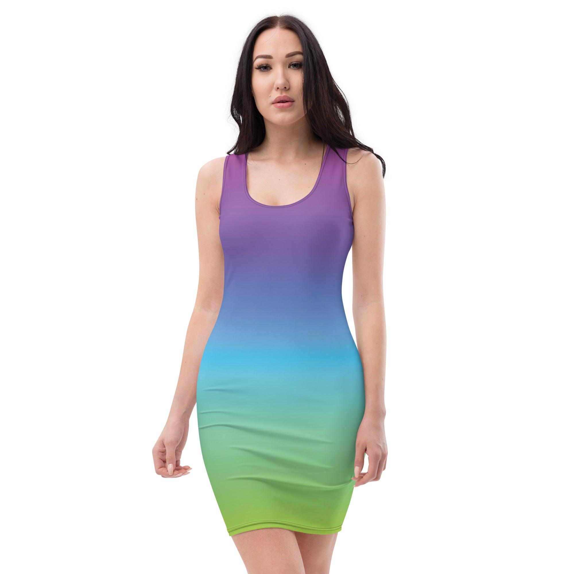 Vibrant Bodycon Dress for Raves & Festivals