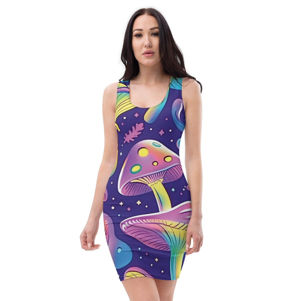 Mushroom Bodycon Dress for Festivals