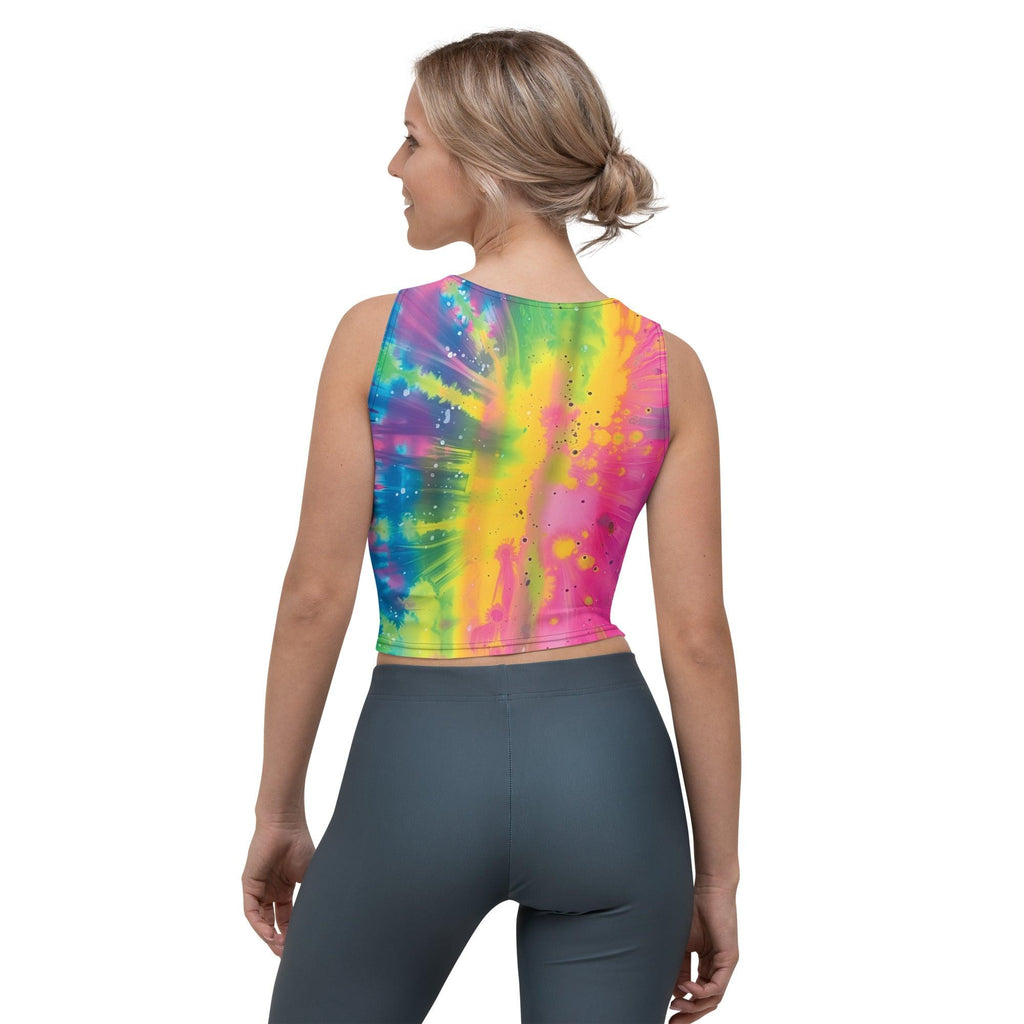 Festival-Ready Tie-Dye Crop Top for Raves