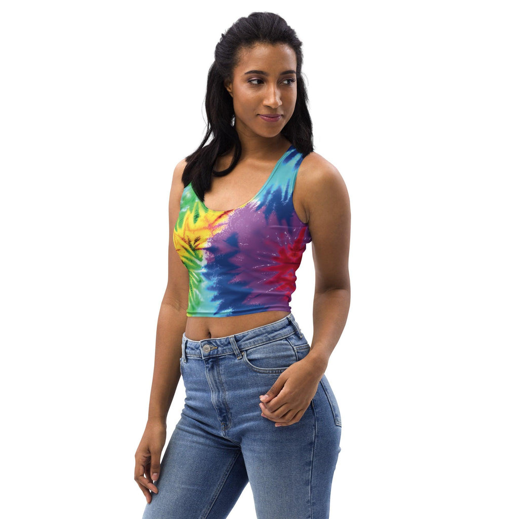 Vibrant Tie-Dye Crop Top for Festival Fun