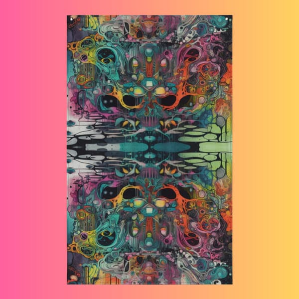 Vibrant Polyester Festival Flag
