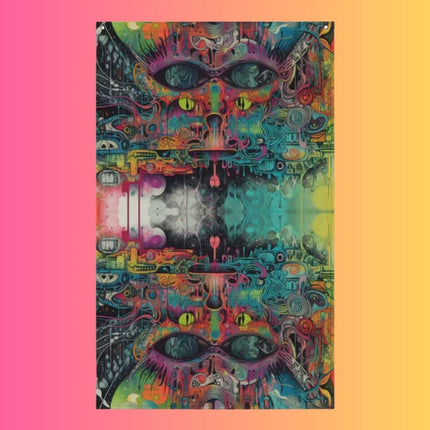 Psychedelic Music Festival Flag