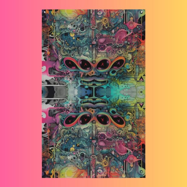 Vibrant Polyester Festival Flag