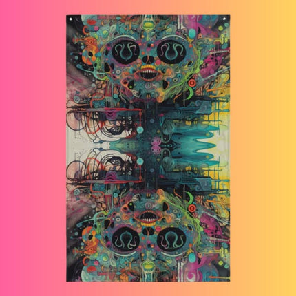 Colorful Festival Flag - Perfect for Raves and EDM Events