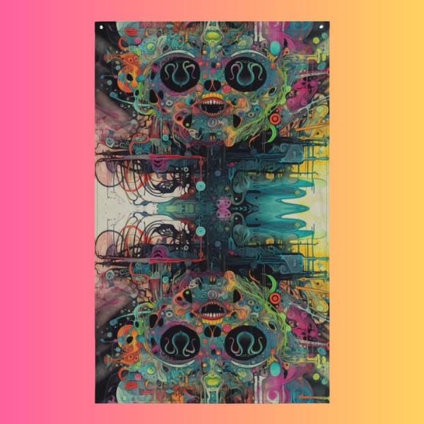 Colorful Festival Flag - Perfect for Raves and EDM Events