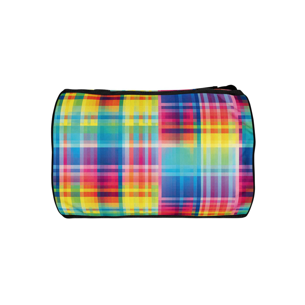 Neon Plaid Festie Travel Bag - Your Ultimate Festival Companion