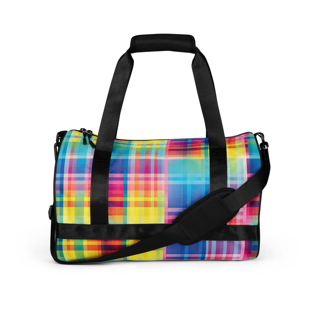 Neon Plaid Festie Travel Bag - Your Ultimate Festival Companion