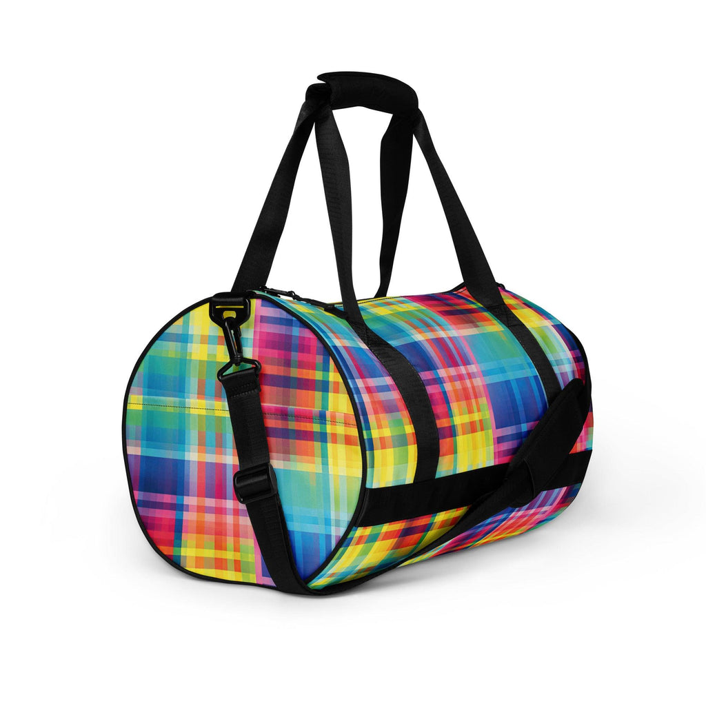 Neon Plaid Festie Travel Bag - Your Ultimate Festival Companion