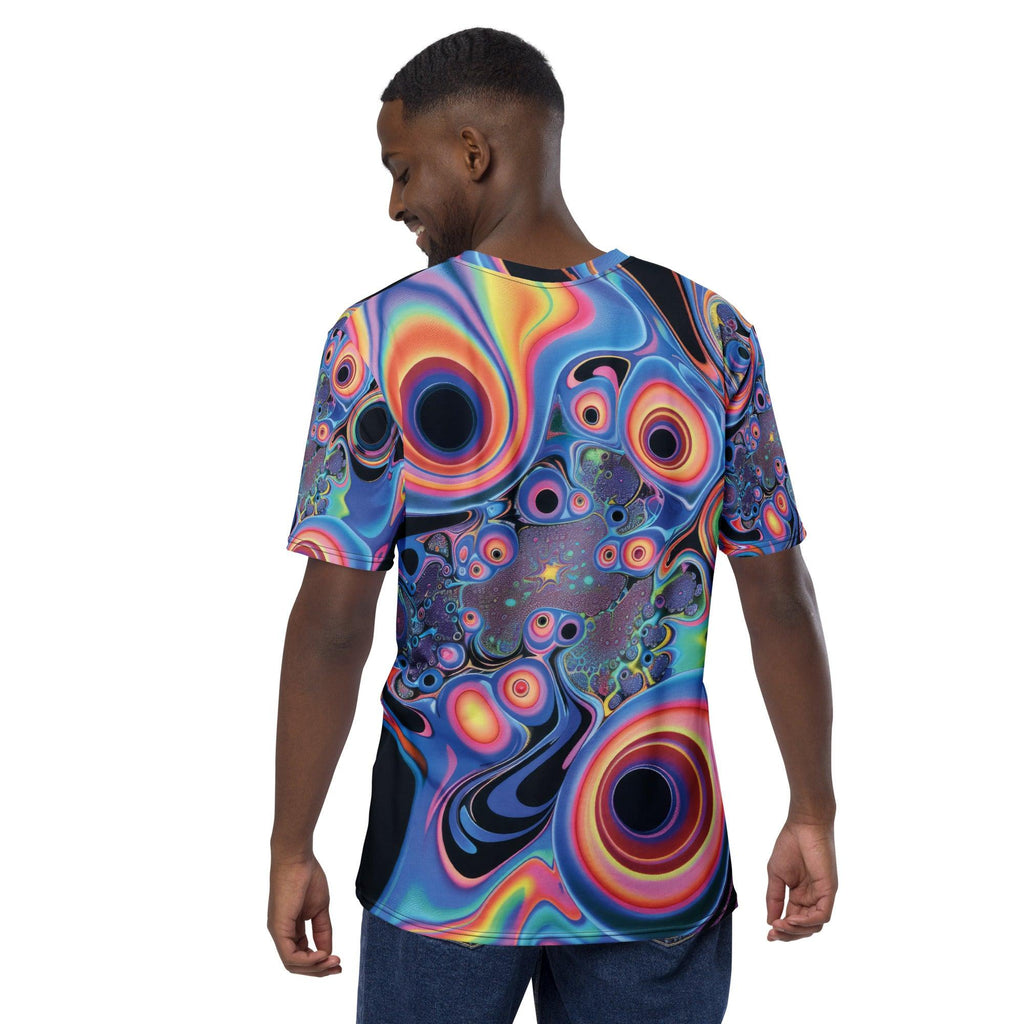 Vibrant Trippy Abstract Men's Festival T-Shirt