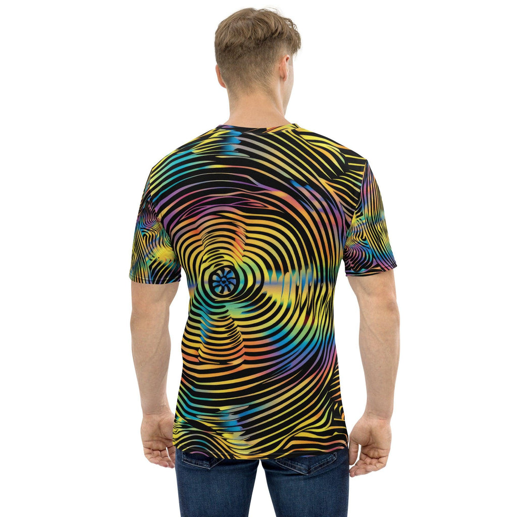 Vibrant Trippy Abstract Men's Rave T-shirt