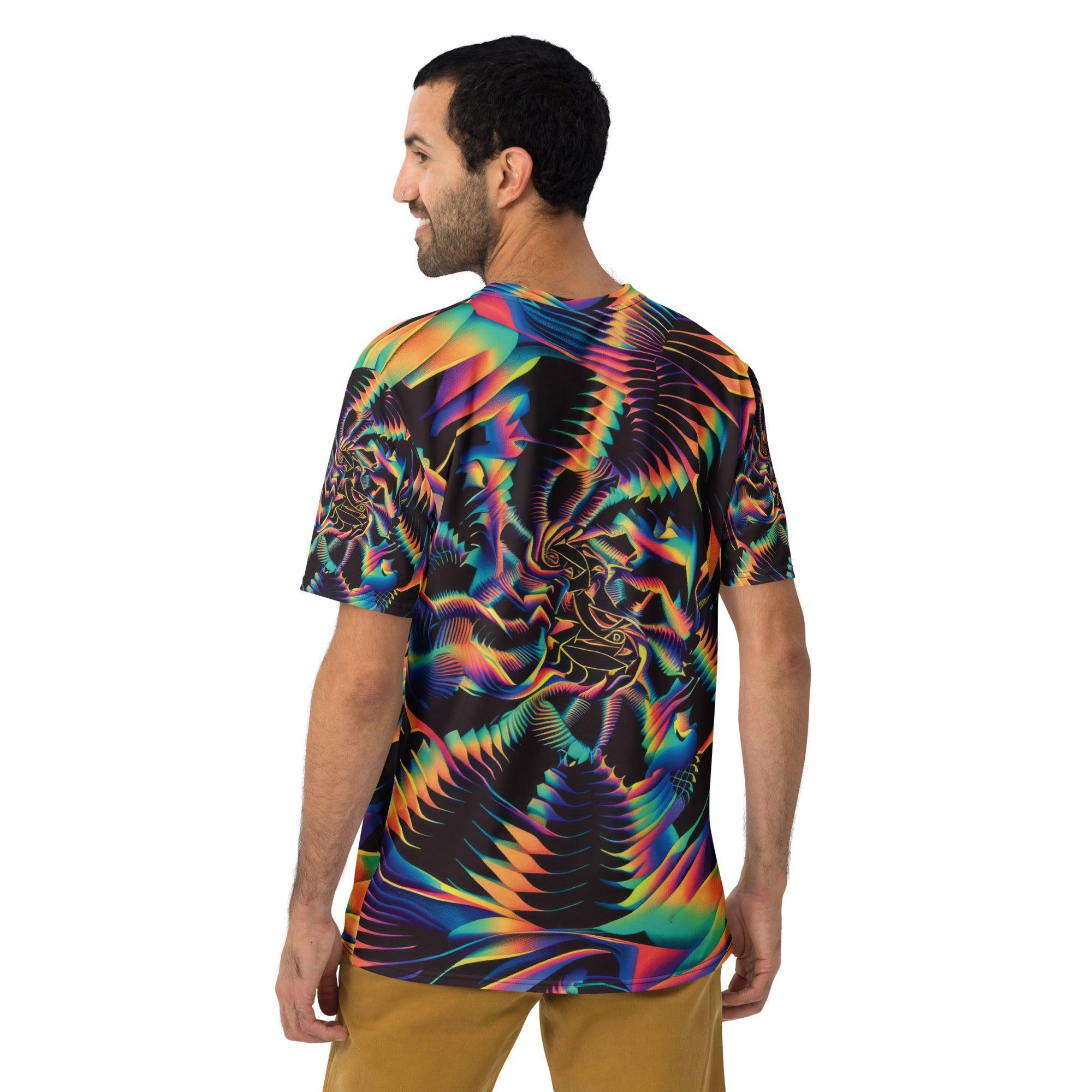 Vibrant Trippy Abstract EDM Festival T-Shirt