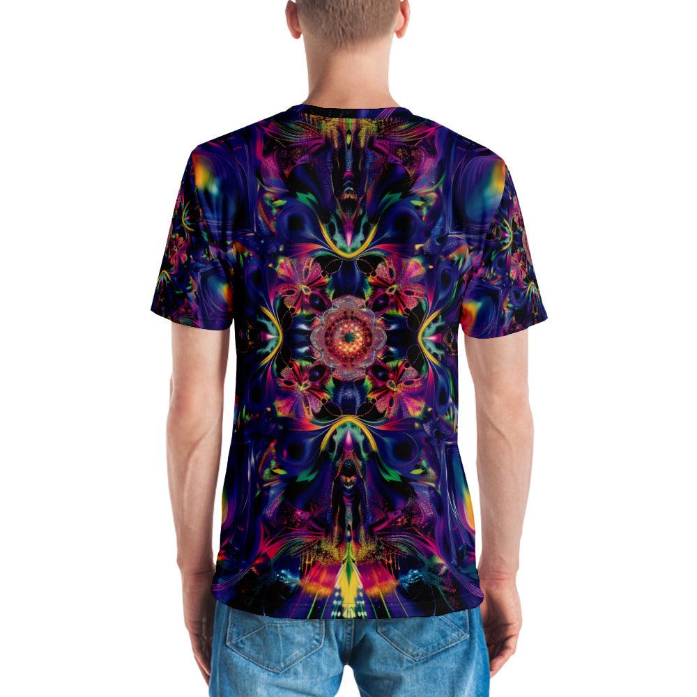 Trippy Abstract EDM Festival T-Shirt for Men
