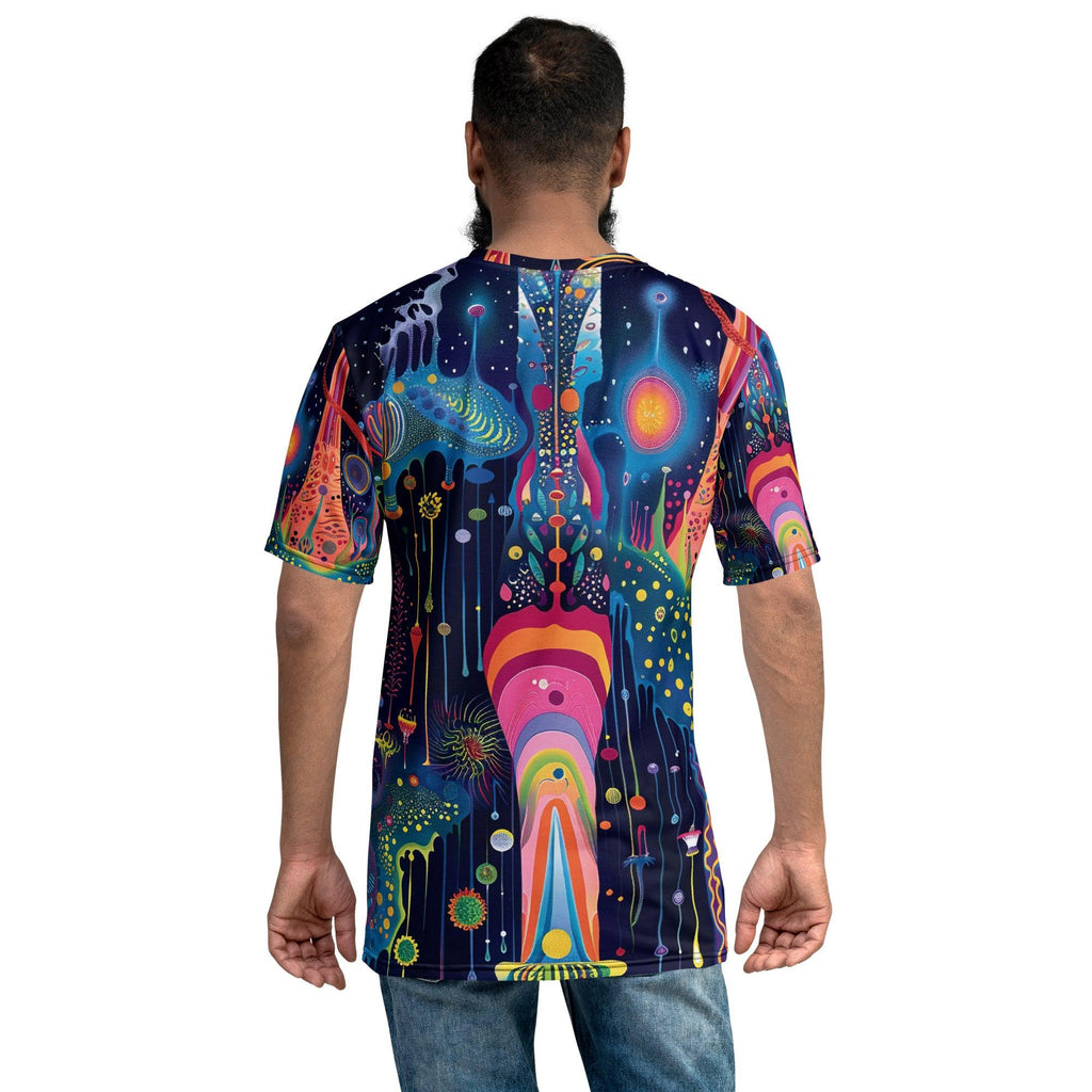 Vibrant Trippy Abstract Festival T-Shirt for Music Lovers