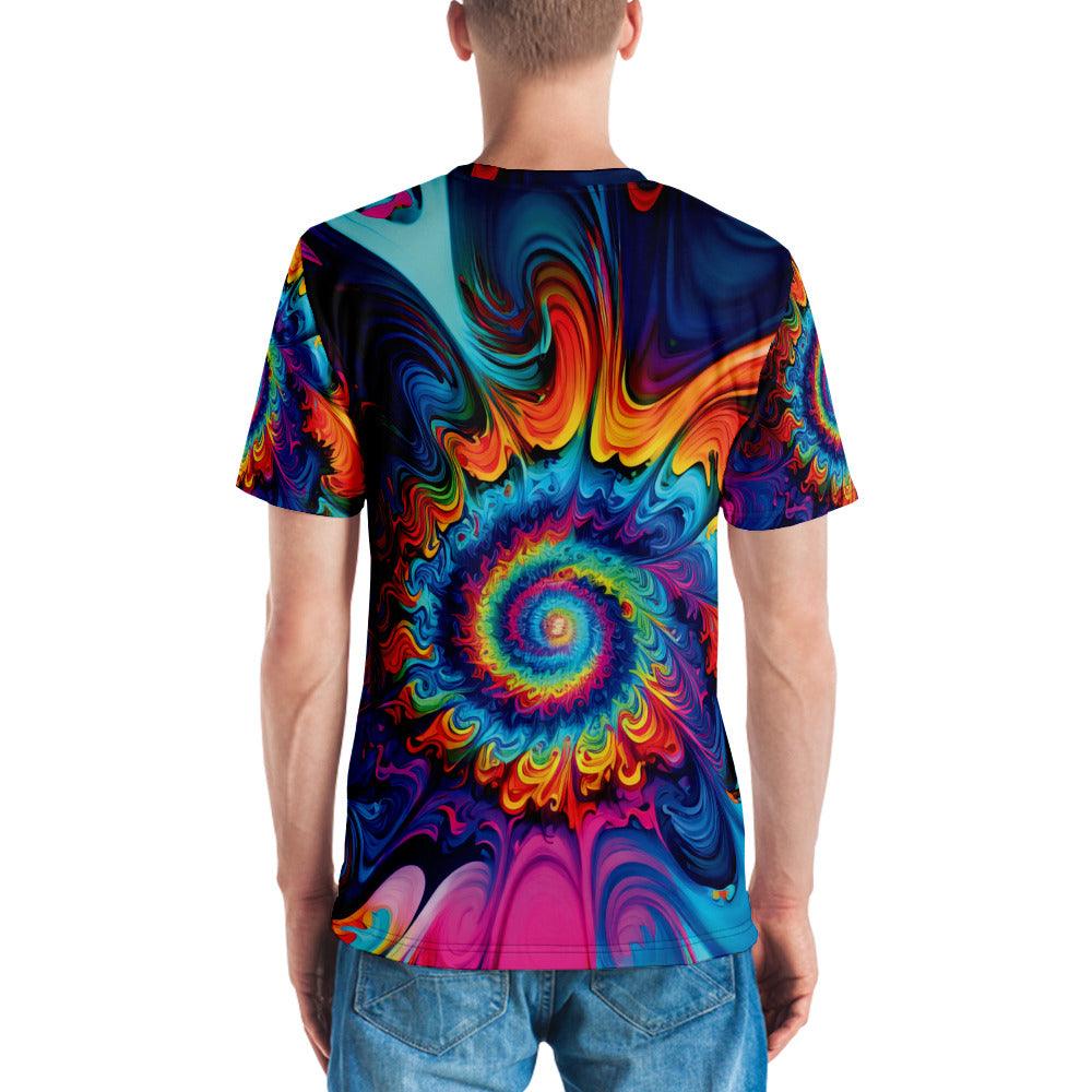 Vibrant Tie-Dye Men's T-Shirt for Music Lovers