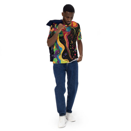 Trippy Abstract Festival T-Shirt for Men