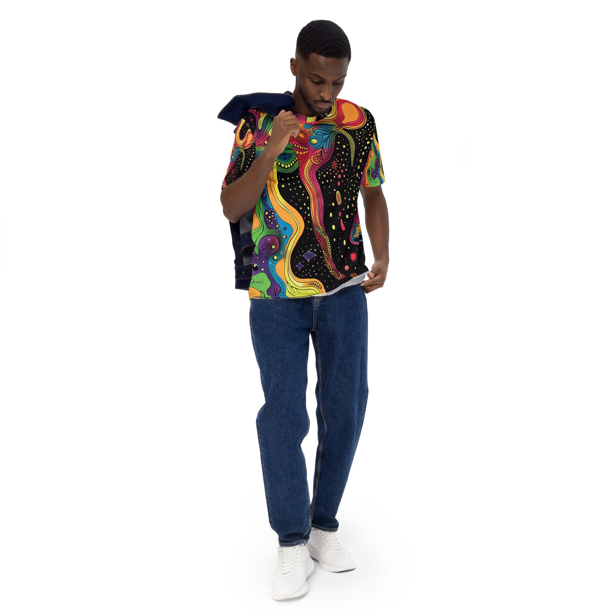 Trippy Abstract Festival T-Shirt for Men