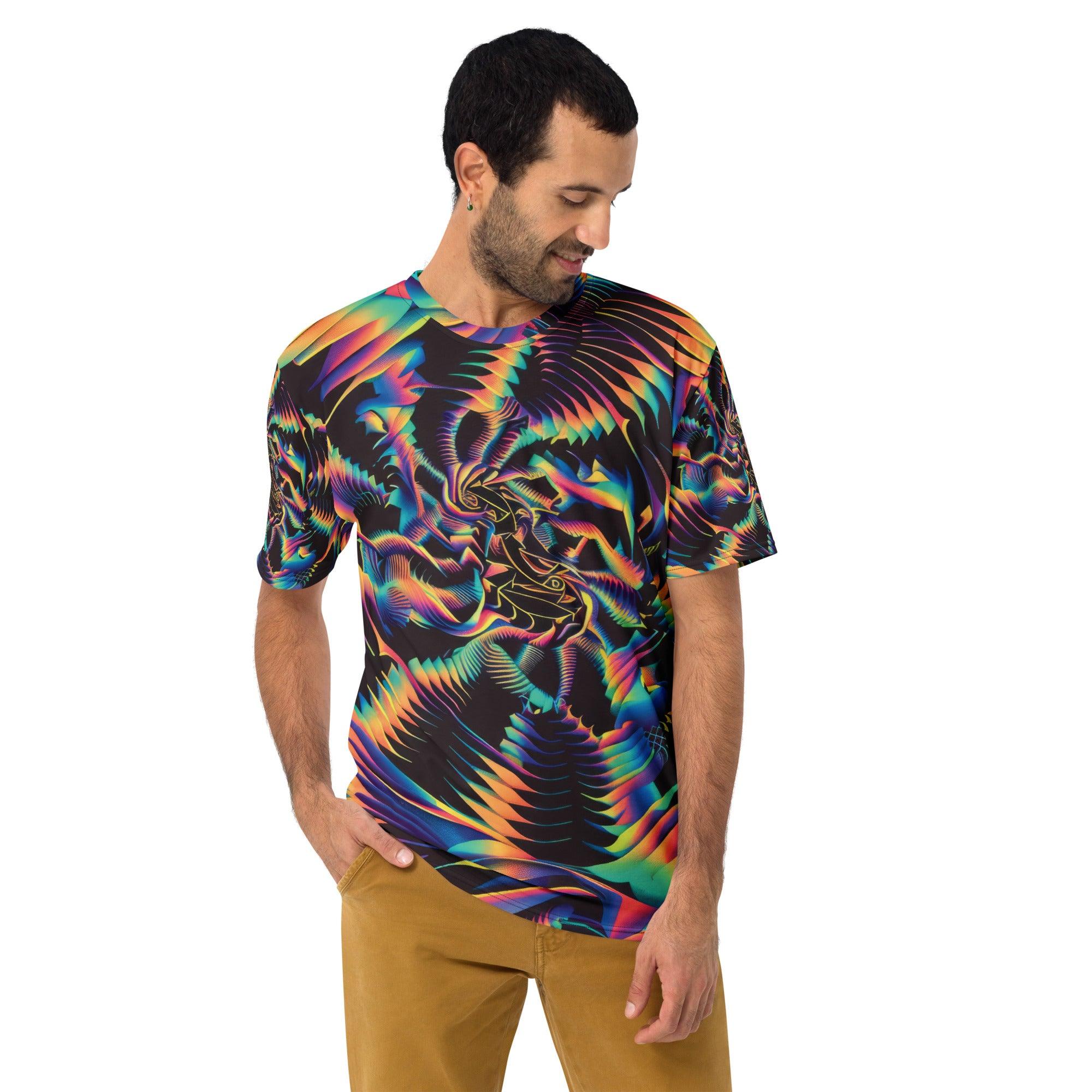 Vibrant Trippy Abstract EDM Festival T-Shirt