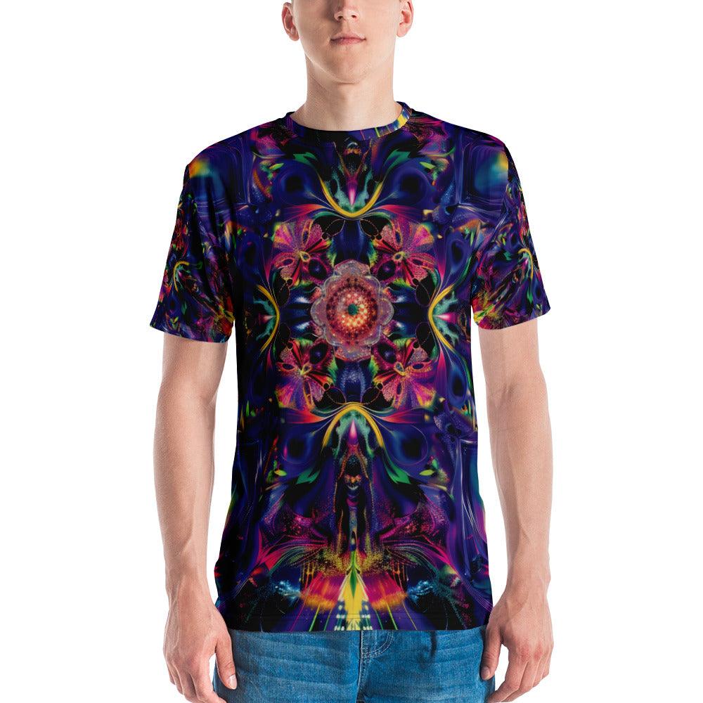 Trippy Abstract EDM Festival T-Shirt for Men
