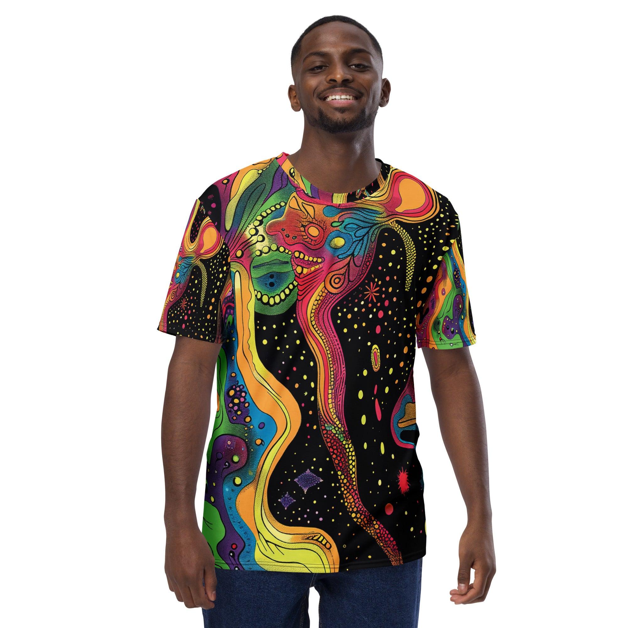Trippy Abstract Festival T-Shirt for Men