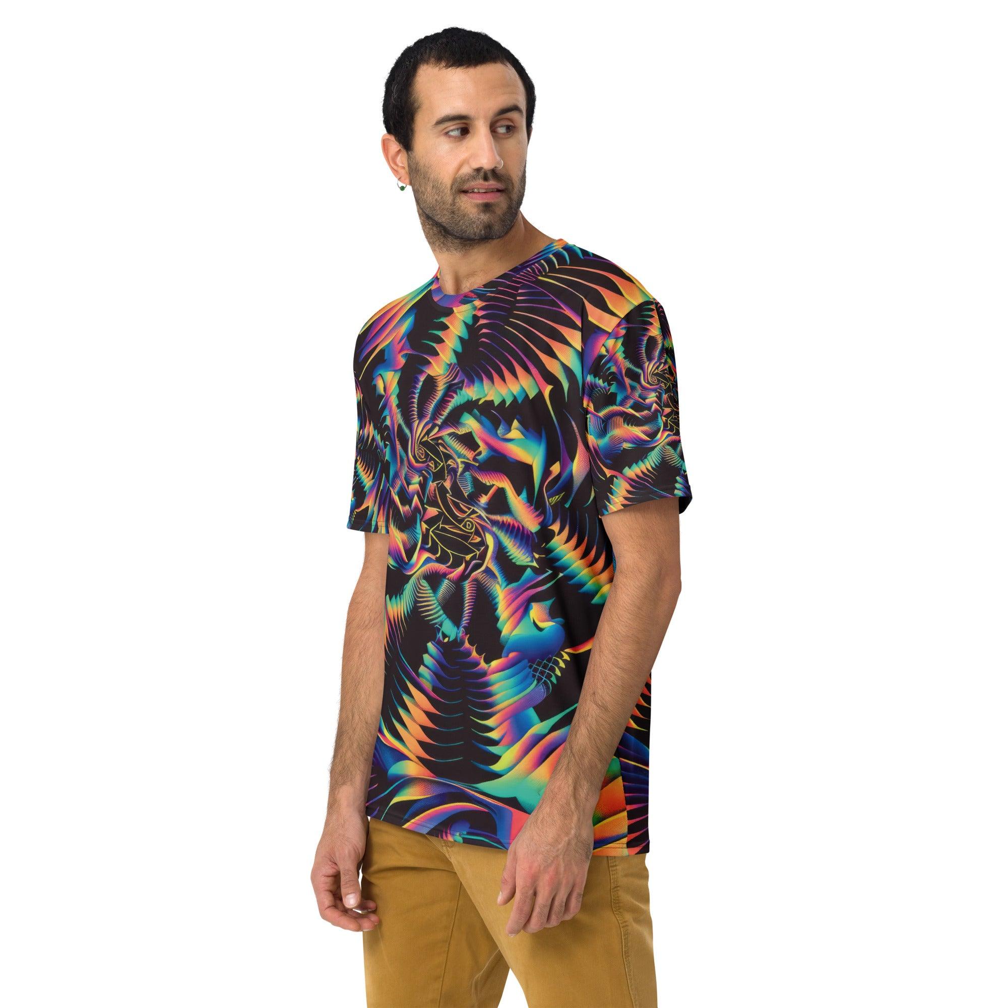 Vibrant Trippy Abstract EDM Festival T-Shirt