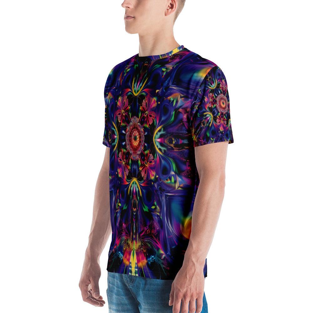 Trippy Abstract EDM Festival T-Shirt for Men