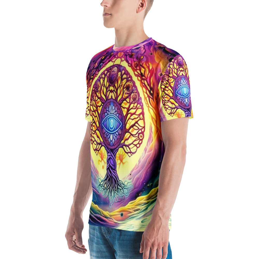 All seeing Tree In Galaxy Men's t-shirt