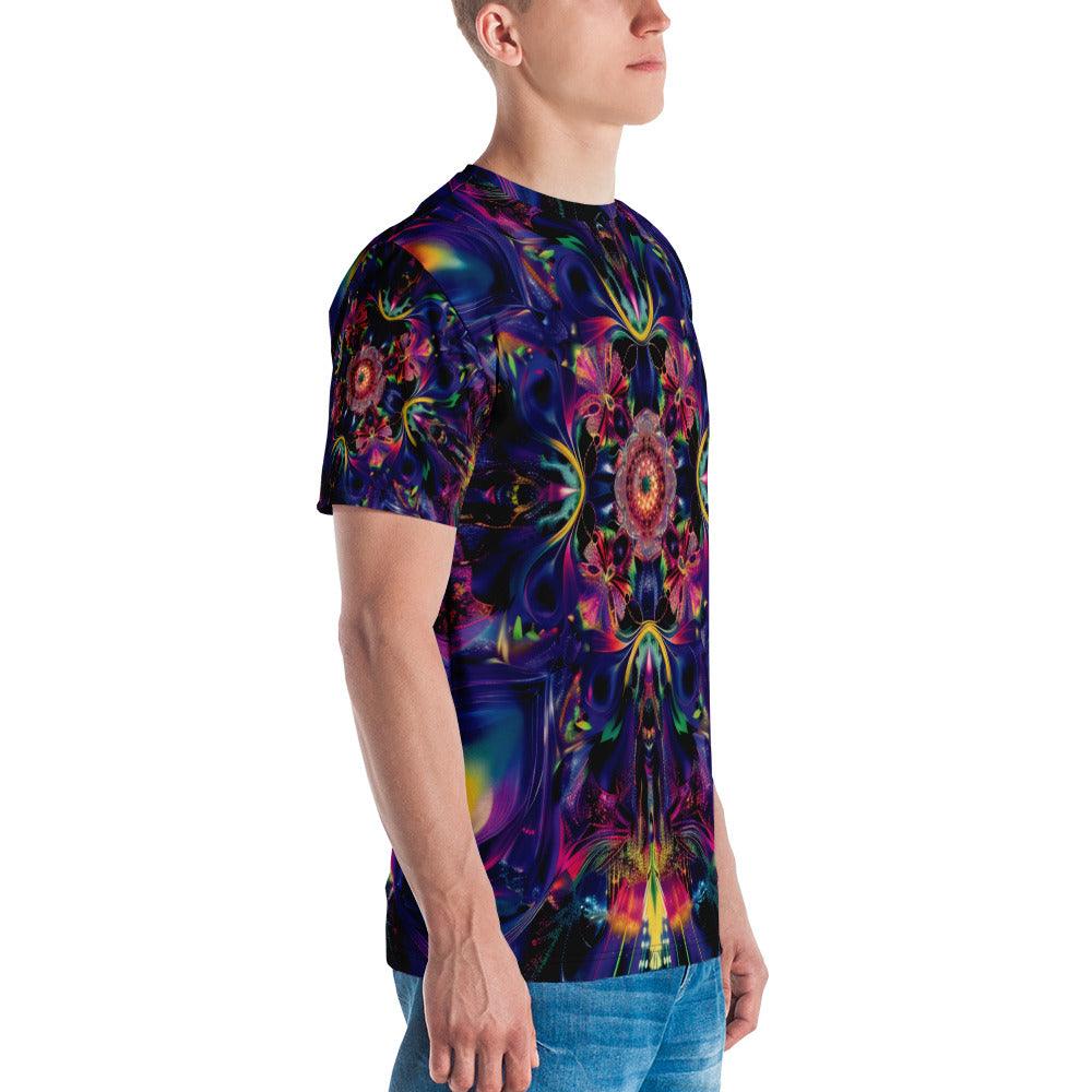 Trippy Abstract EDM Festival T-Shirt for Men