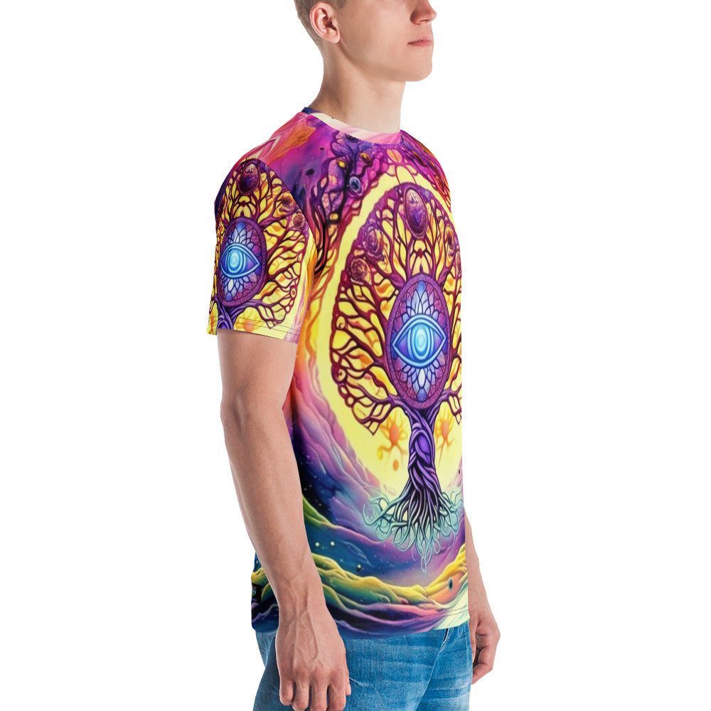 All seeing Tree In Galaxy Men's t-shirt