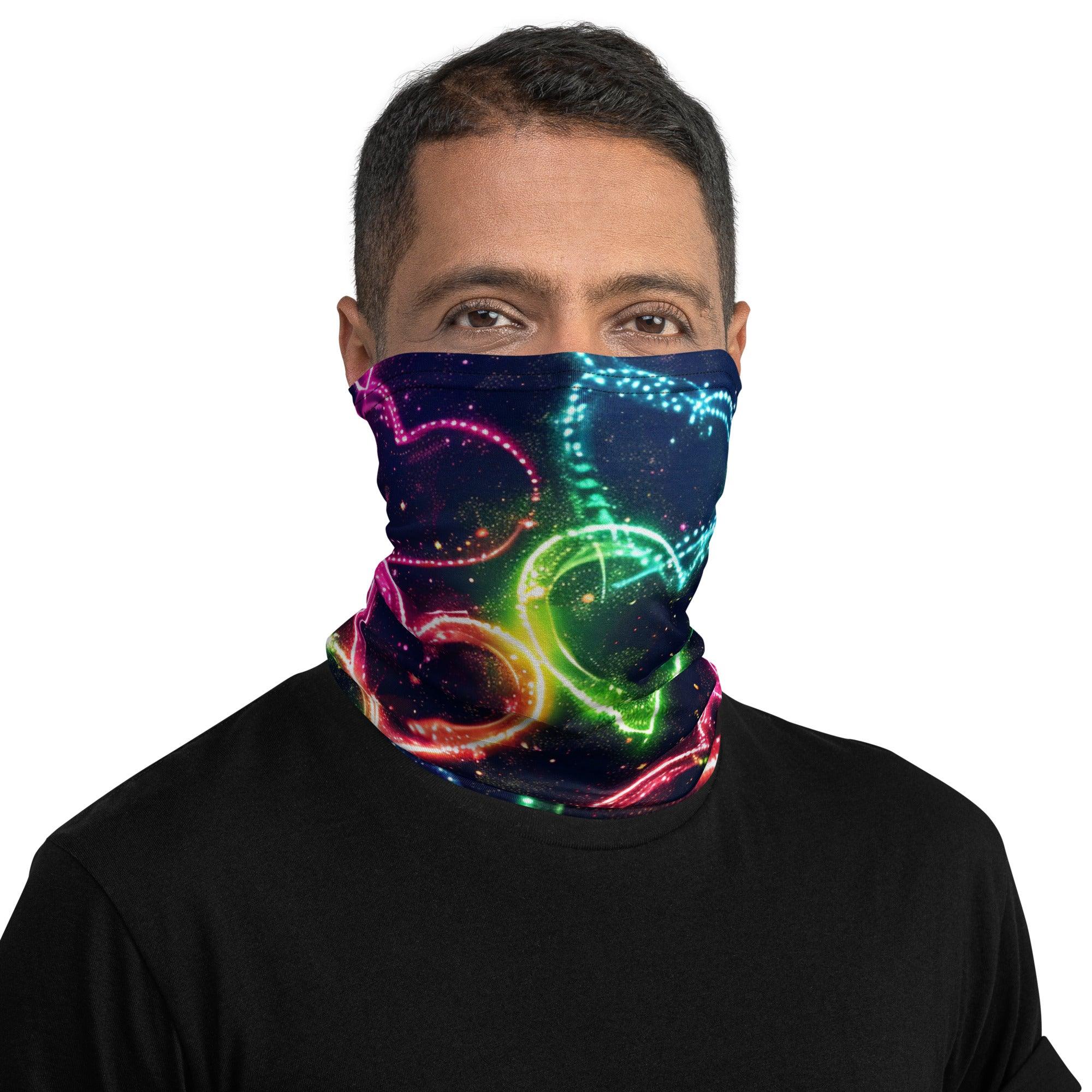 Neon Heart Festival Neck Gaiter - Your Ultimate Rave Accessory