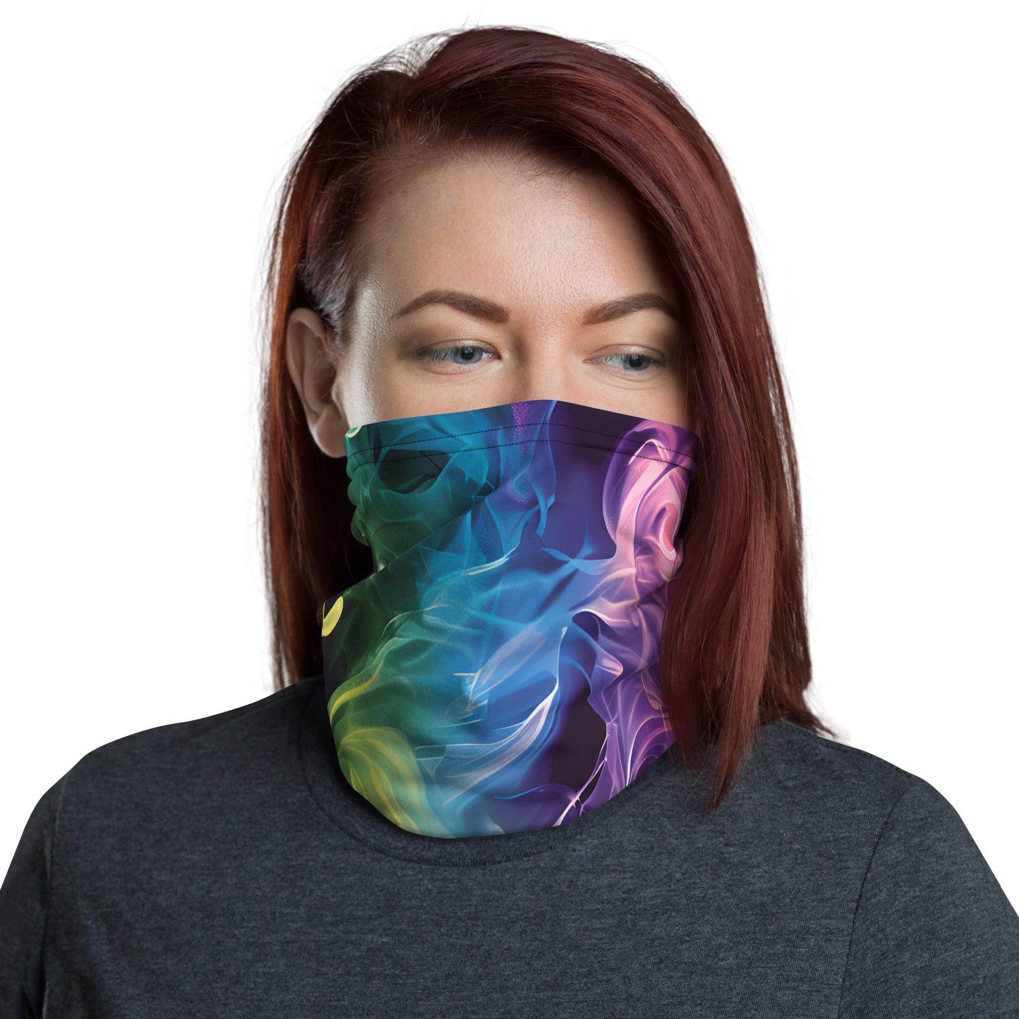 Rainbow Smoke Neck Gaiter - Your Festival Essential