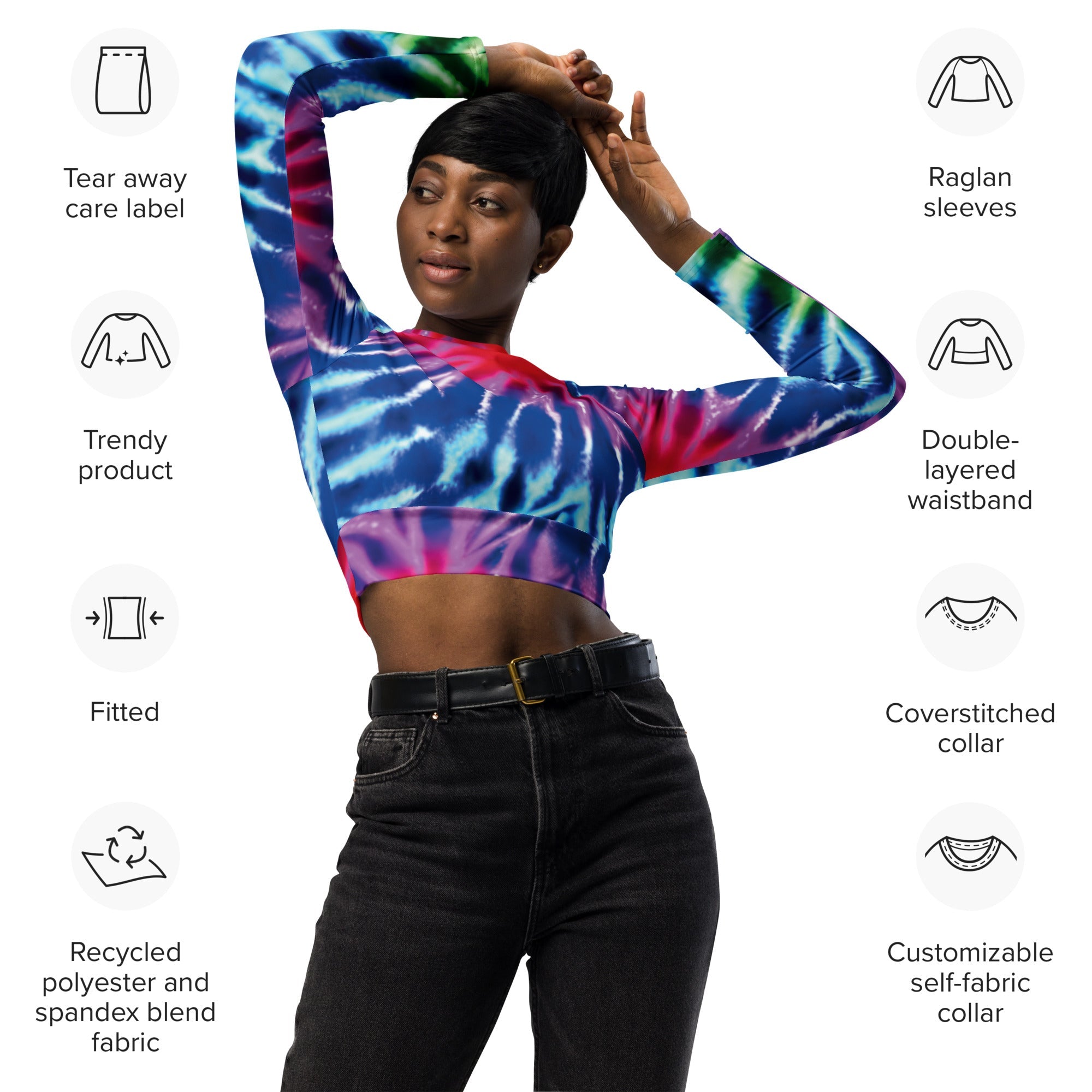 Eco-Friendly Tie-Dye Crop Top for Festivals